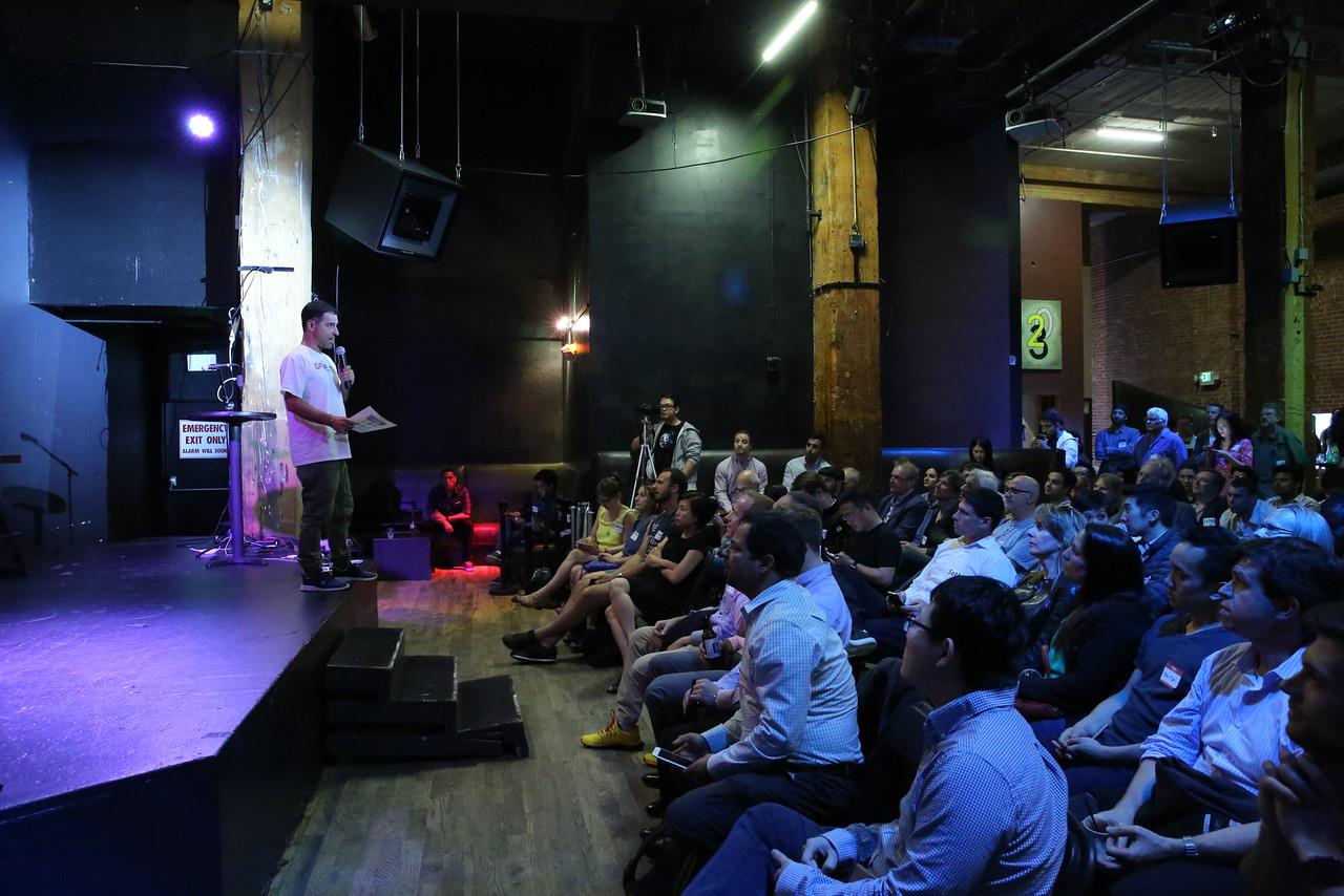 Myles speaking at SF New Tech community event